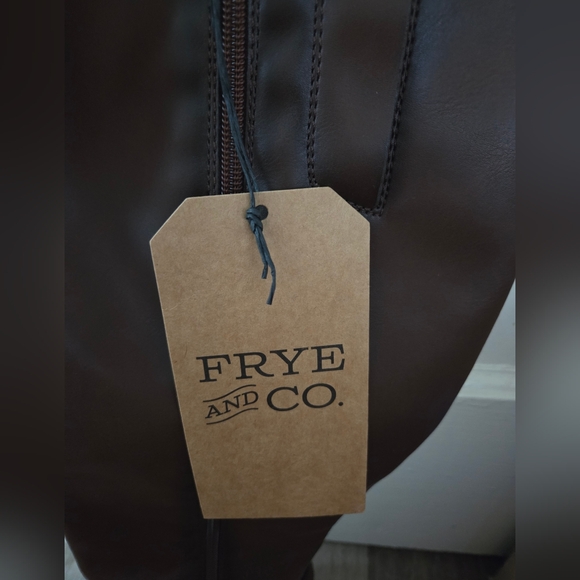 Frye and Co. Sheldon Stacked Heel Cowboy Boots | Brown 8.5 - Picture 7 of 7